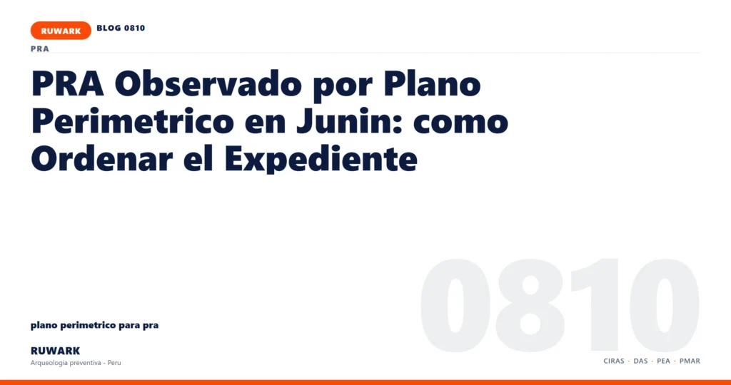 observacion - RUWARK arqueologia preventiva Peru