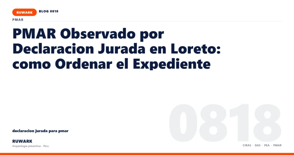 memoria - RUWARK arqueologia preventiva Peru