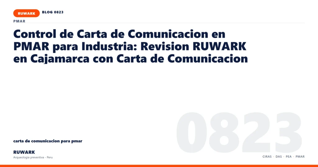 plano - RUWARK arqueologia preventiva Peru