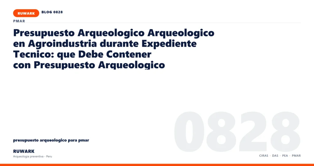 coordenadas - RUWARK arqueologia preventiva Peru