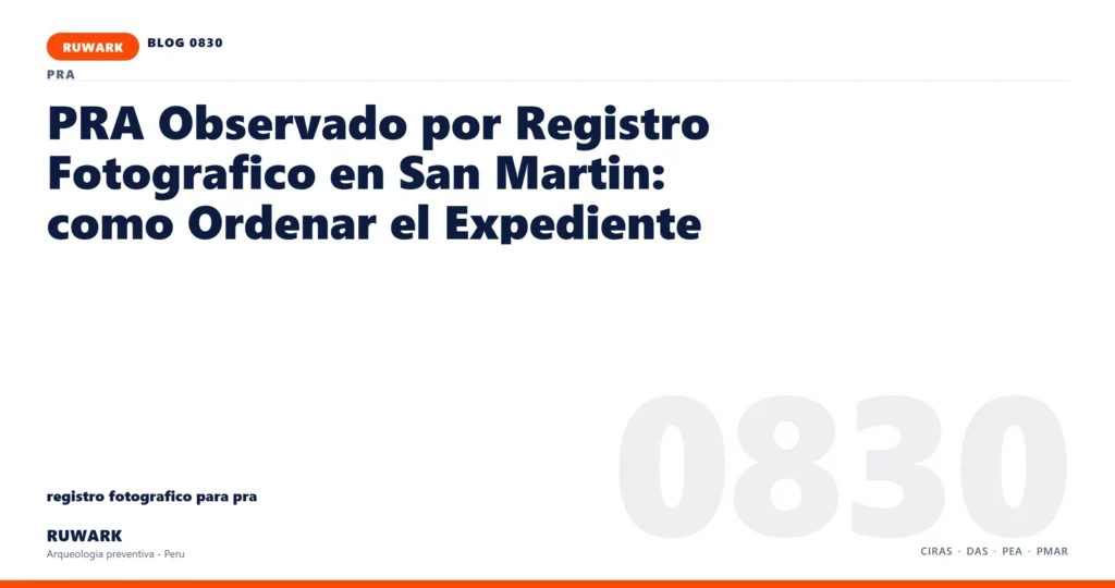 plano - RUWARK arqueologia preventiva Peru
