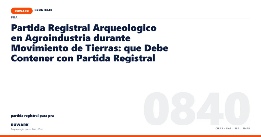 observacion - RUWARK arqueologia preventiva Peru