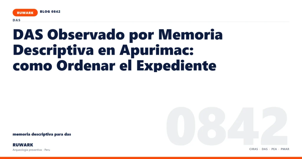 plano - RUWARK arqueologia preventiva Peru