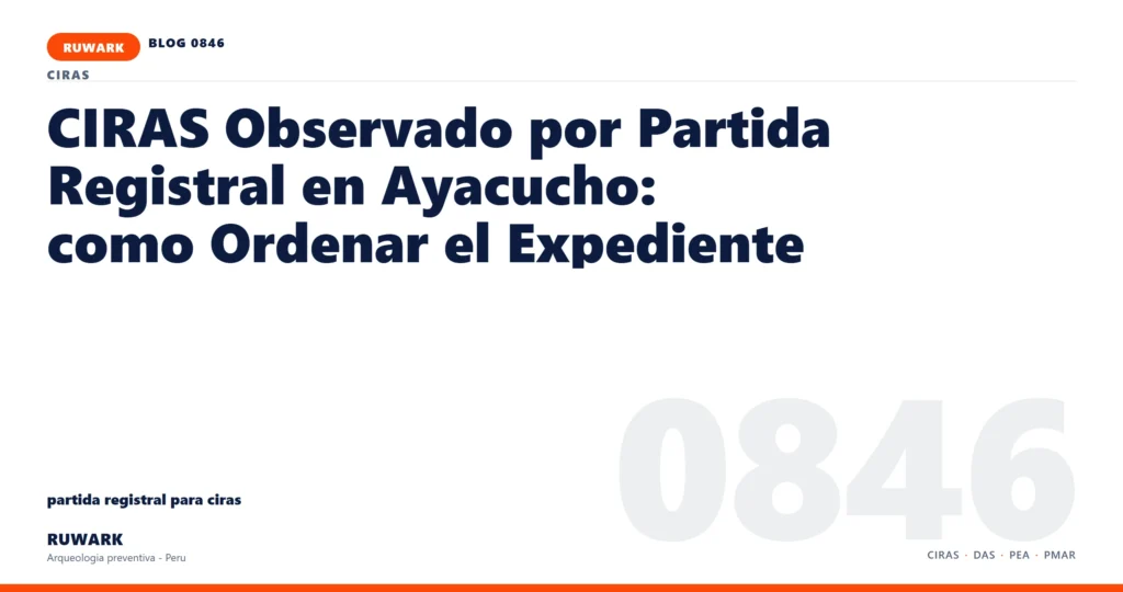 plano - RUWARK arqueologia preventiva Peru