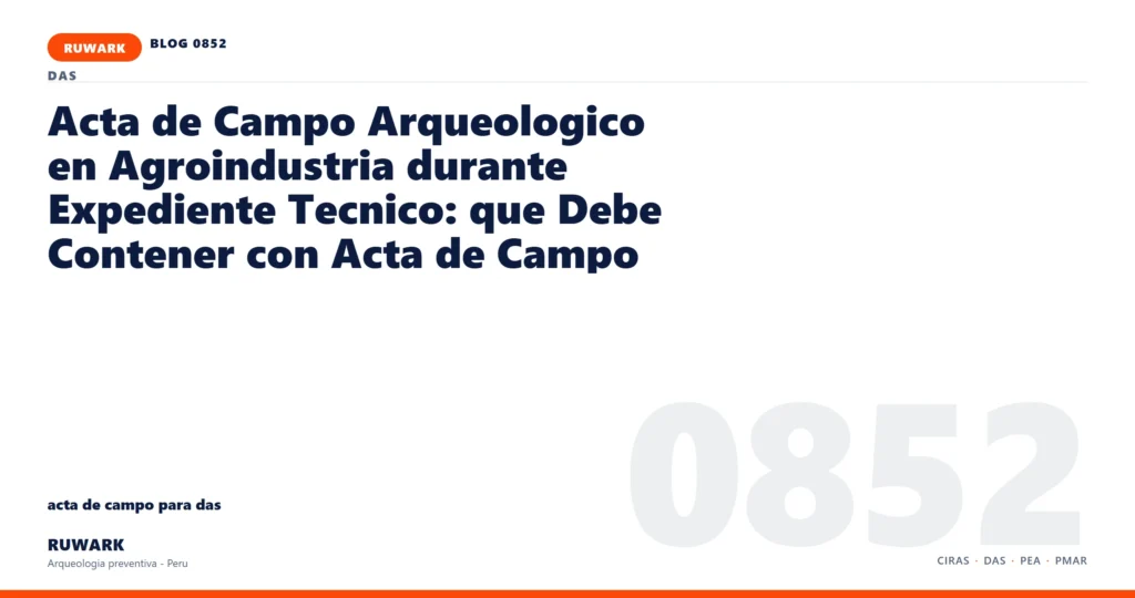 observacion - RUWARK arqueologia preventiva Peru