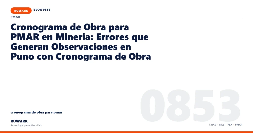 plano - RUWARK arqueologia preventiva Peru