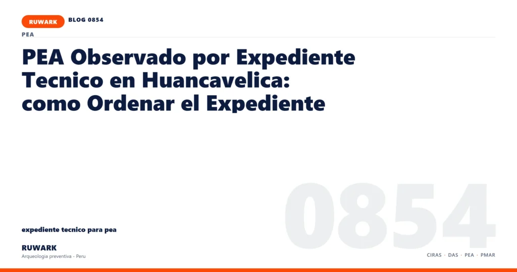 plano - RUWARK arqueologia preventiva Peru
