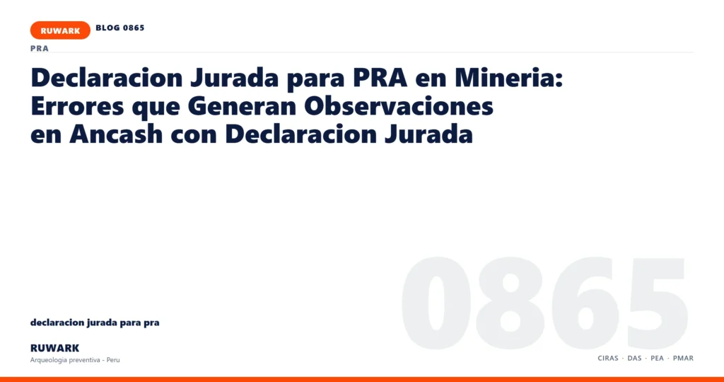 coordenadas - RUWARK arqueologia preventiva Peru