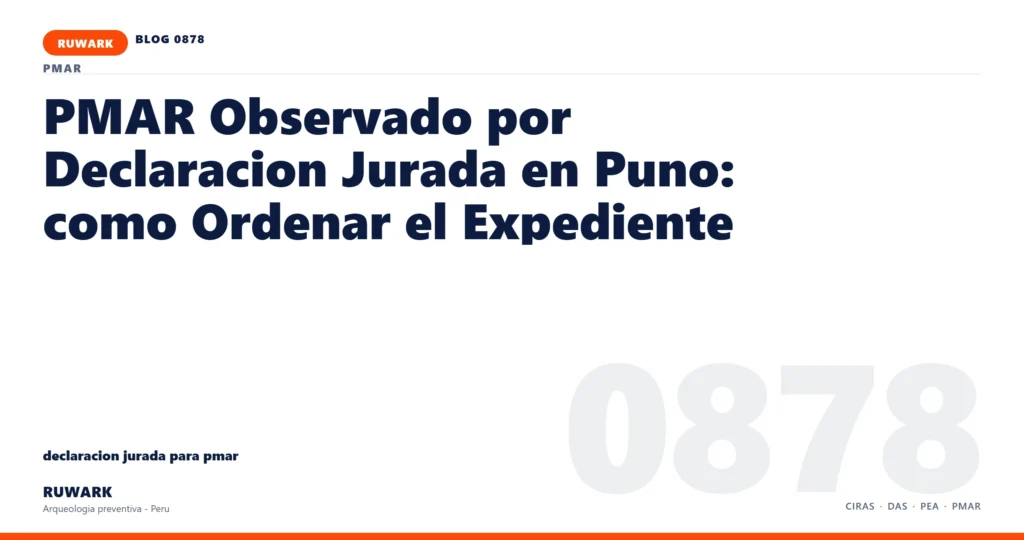 memoria - RUWARK arqueologia preventiva Peru
