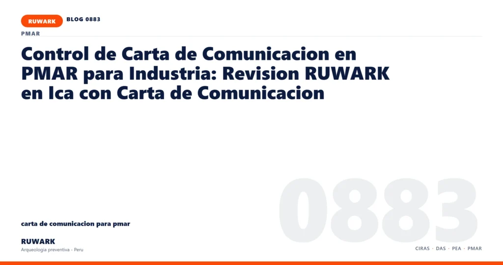 plano - RUWARK arqueologia preventiva Peru
