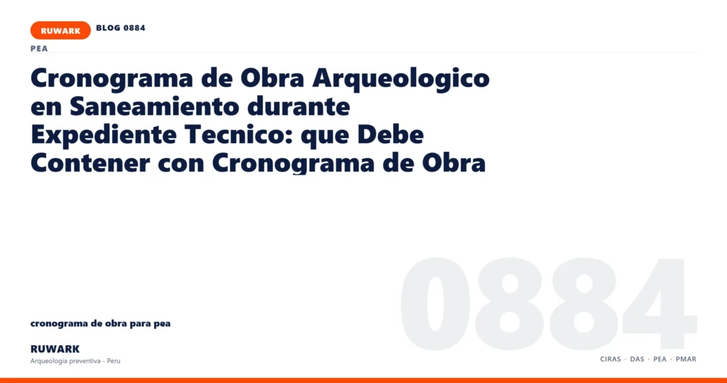 plano - RUWARK arqueologia preventiva Peru