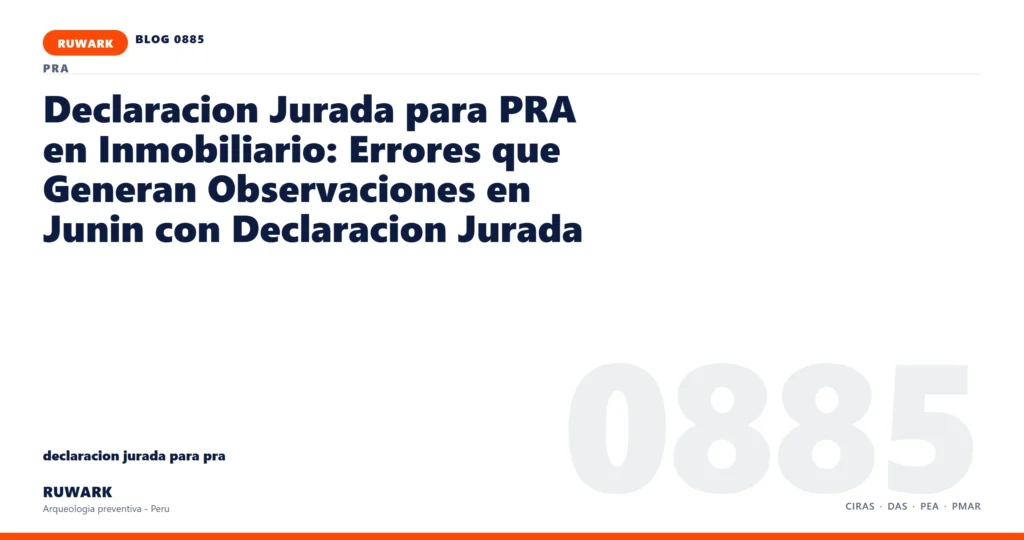 memoria - RUWARK arqueologia preventiva Peru