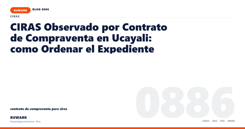 observacion - RUWARK arqueologia preventiva Peru