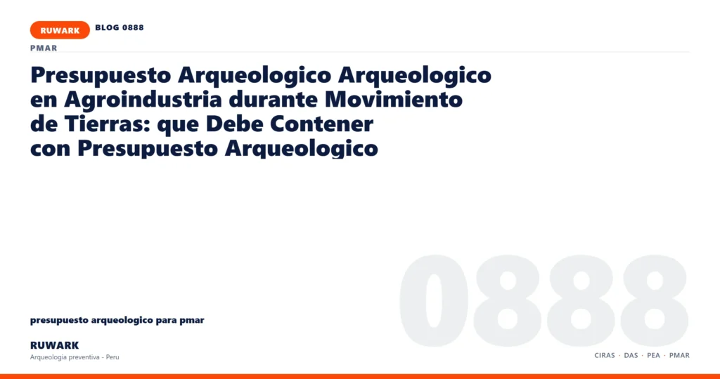 coordenadas - RUWARK arqueologia preventiva Peru