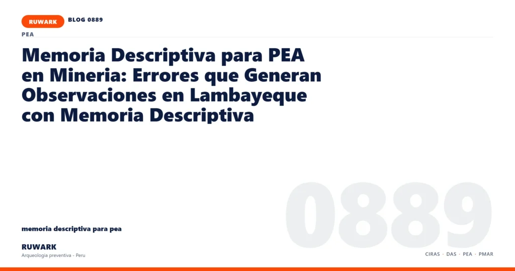 coordenadas - RUWARK arqueologia preventiva Peru