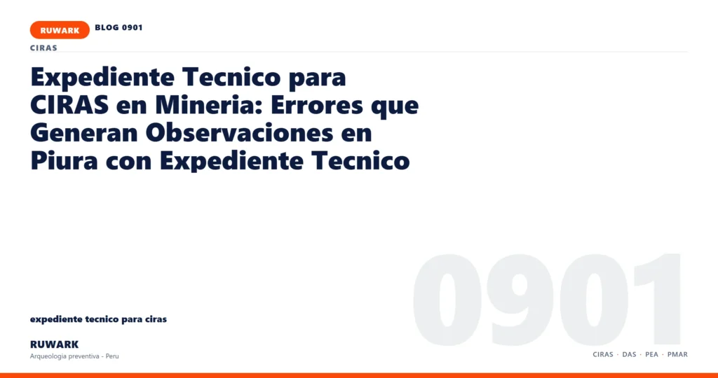 memoria - RUWARK arqueologia preventiva Peru