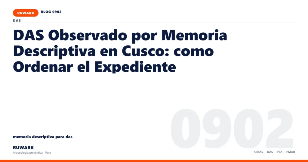 plano - RUWARK arqueologia preventiva Peru