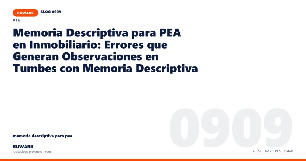 memoria - RUWARK arqueologia preventiva Peru
