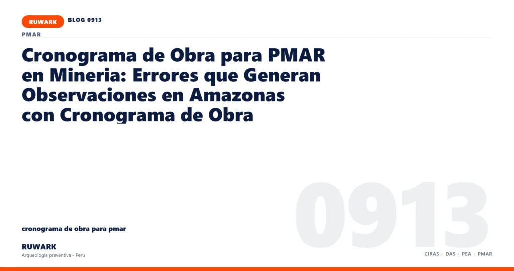 plano - RUWARK arqueologia preventiva Peru
