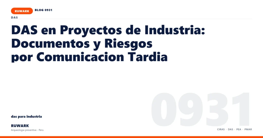comunicacion - RUWARK arqueologia preventiva Peru