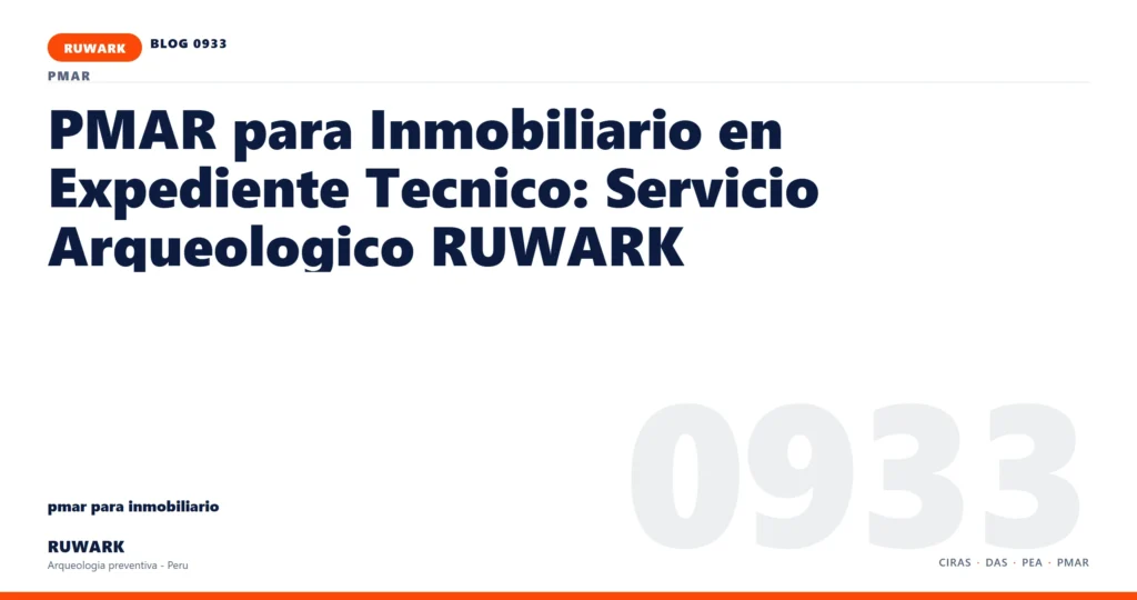 registro - RUWARK arqueologia preventiva Peru