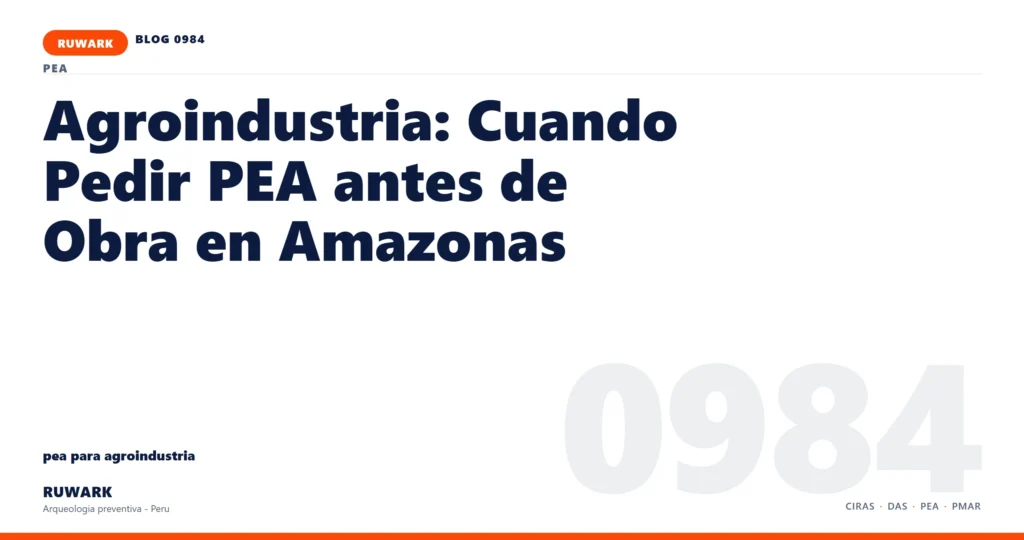 plano - RUWARK arqueologia preventiva Peru