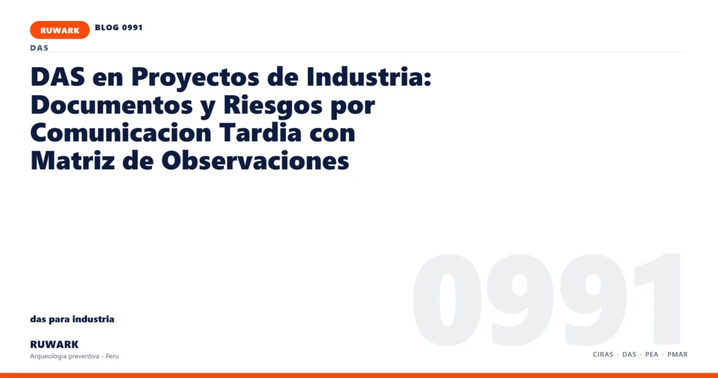 comunicacion - RUWARK arqueologia preventiva Peru