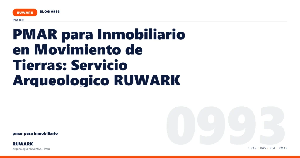 registro - RUWARK arqueologia preventiva Peru
