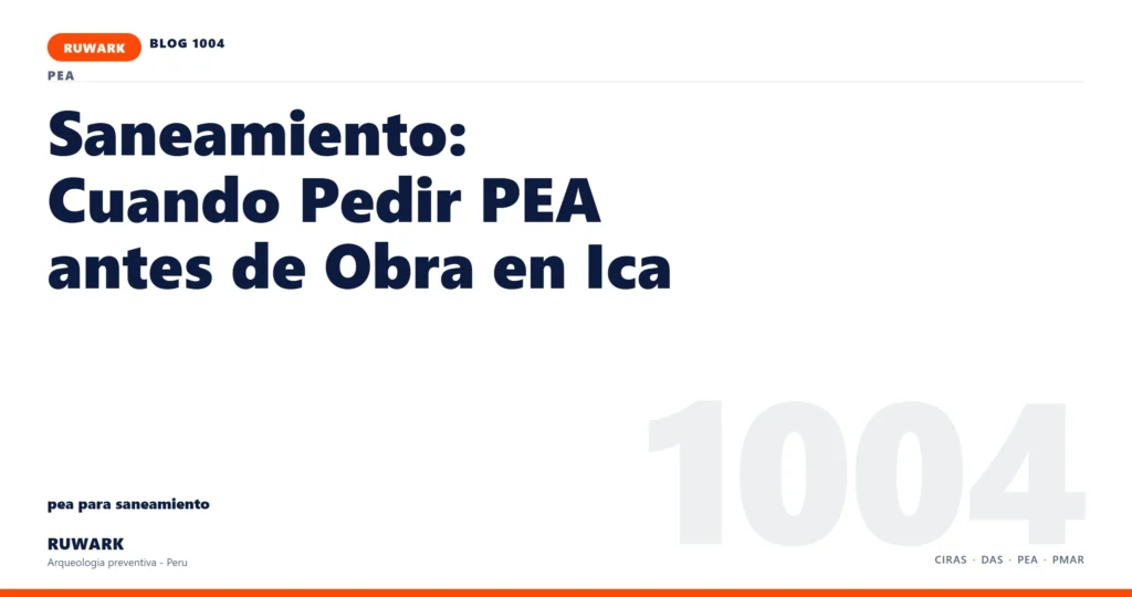 plano - RUWARK arqueologia preventiva Peru