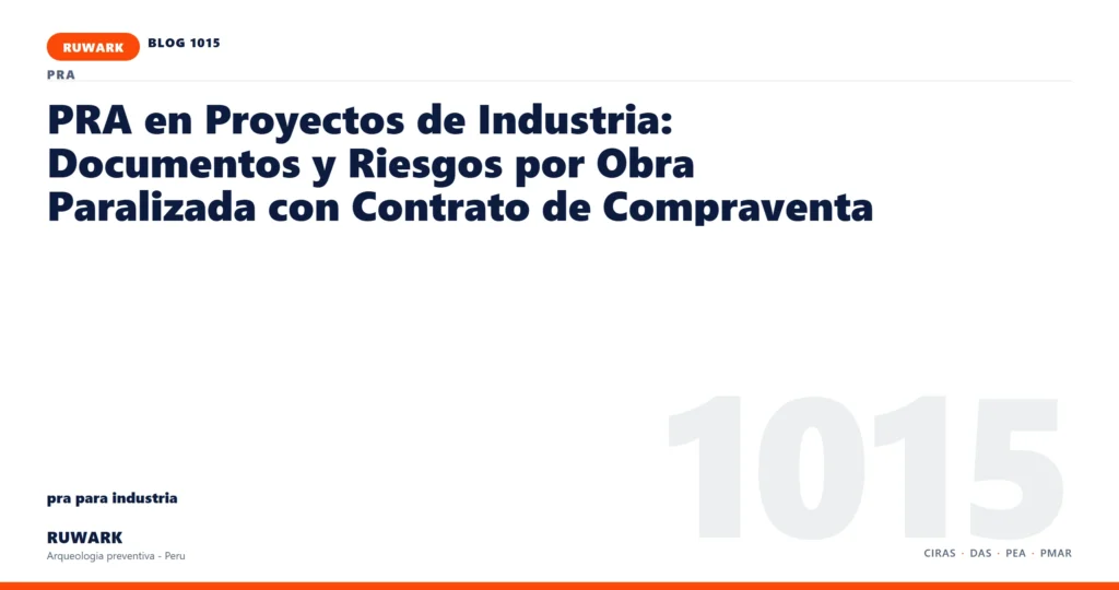 obra - RUWARK arqueologia preventiva Peru