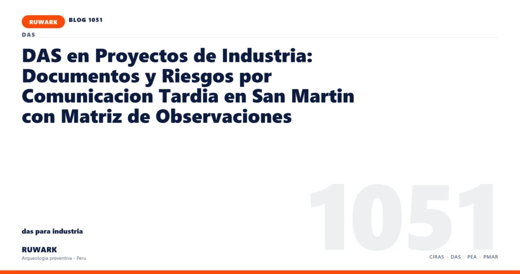 comunicacion - RUWARK arqueologia preventiva Peru