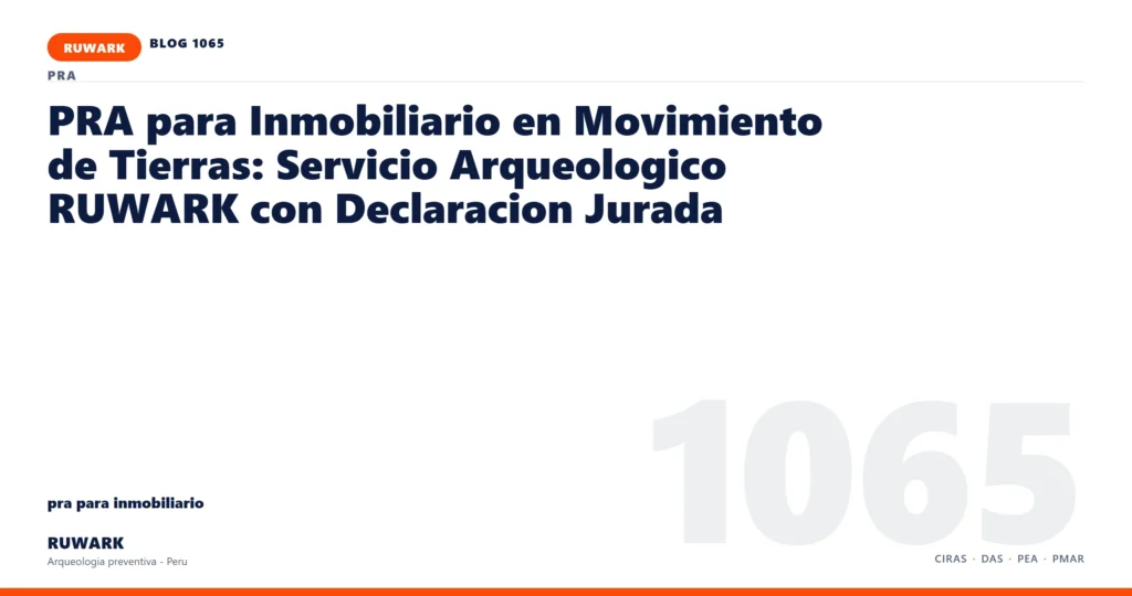 frentes - RUWARK arqueologia preventiva Peru
