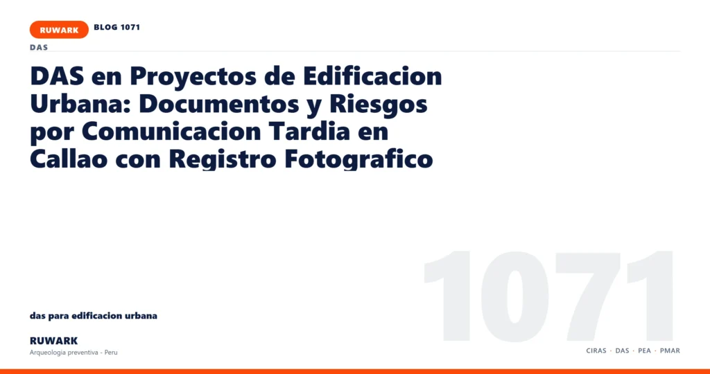 comunicacion - RUWARK arqueologia preventiva Peru