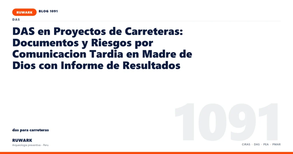 comunicacion - RUWARK arqueologia preventiva Peru