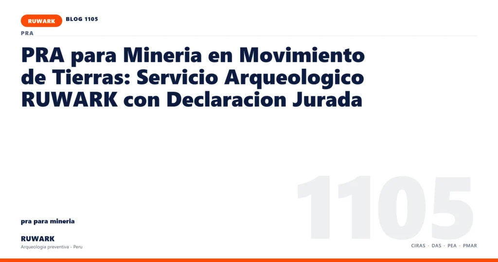 frentes - RUWARK arqueologia preventiva Peru