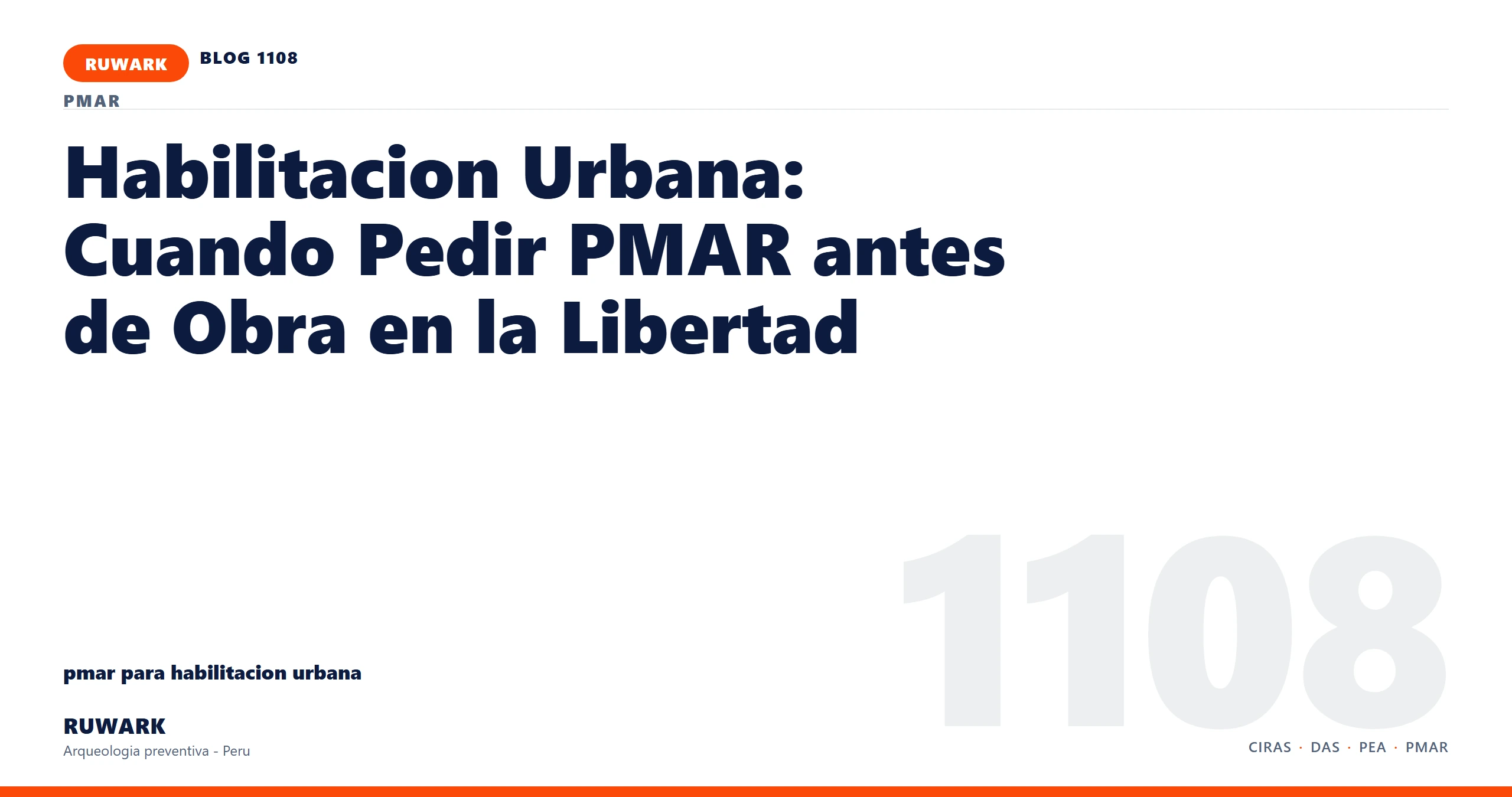 comunicacion - RUWARK arqueologia preventiva Peru