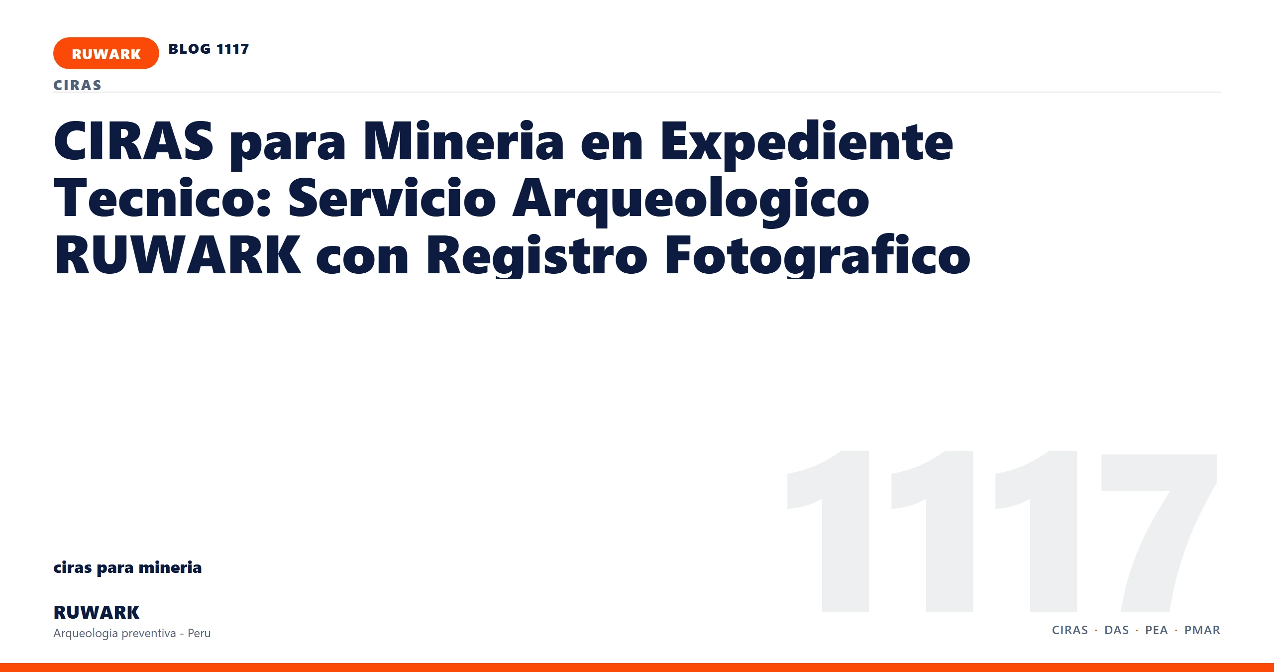 infraestructura - RUWARK arqueologia preventiva Peru