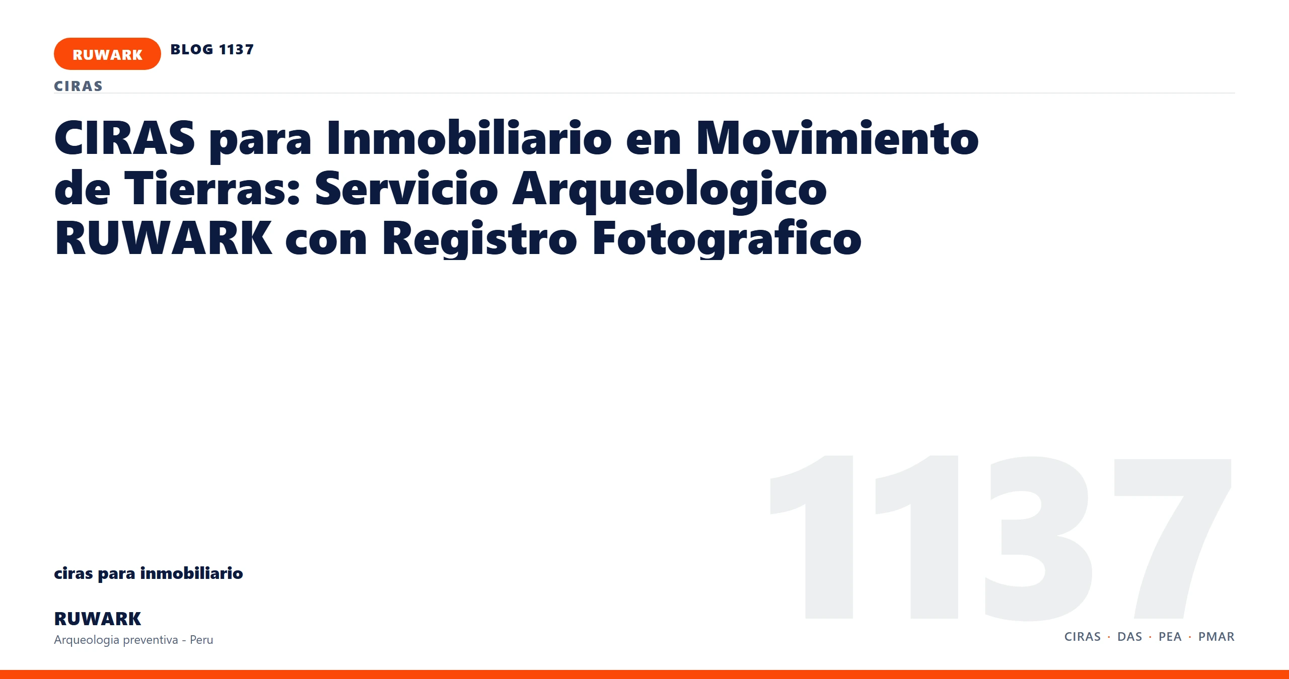 infraestructura - RUWARK arqueologia preventiva Peru