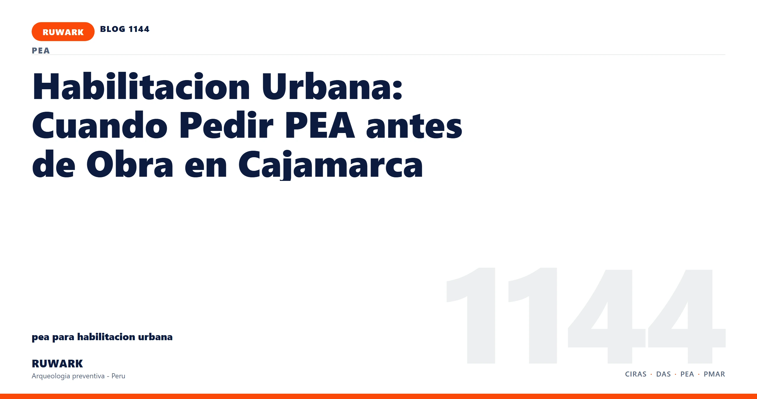 plano - RUWARK arqueologia preventiva Peru