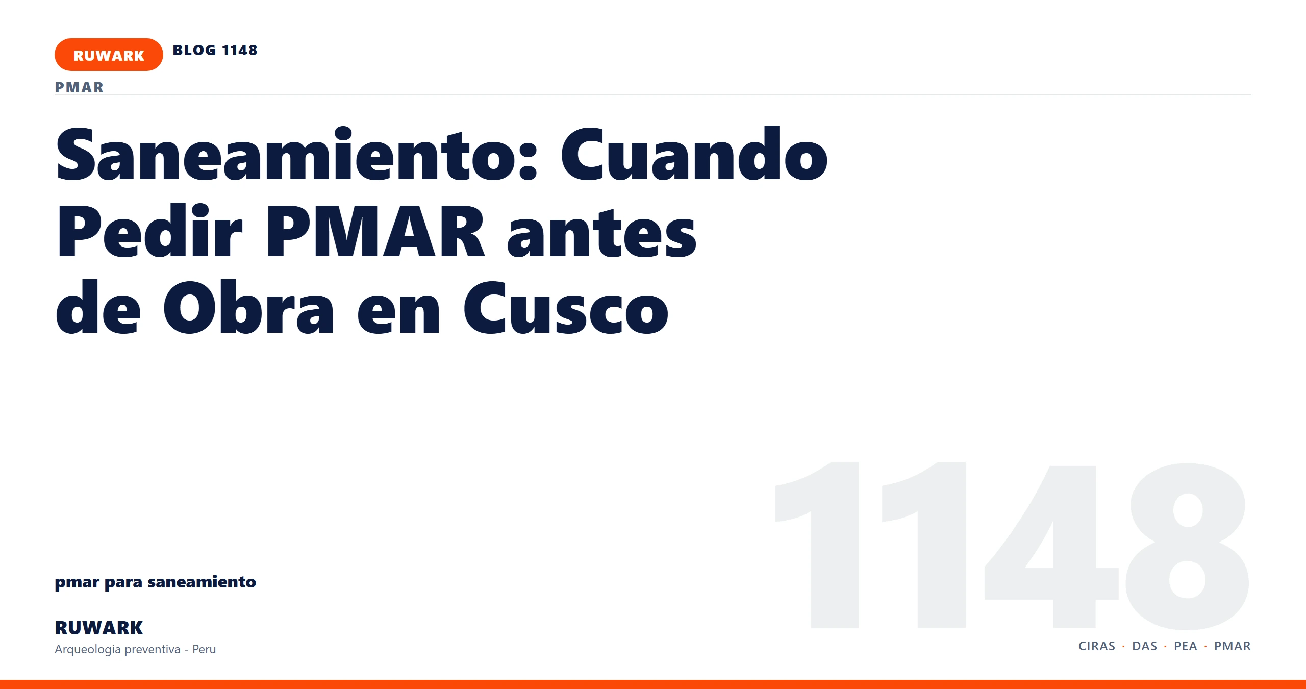 comunicacion - RUWARK arqueologia preventiva Peru
