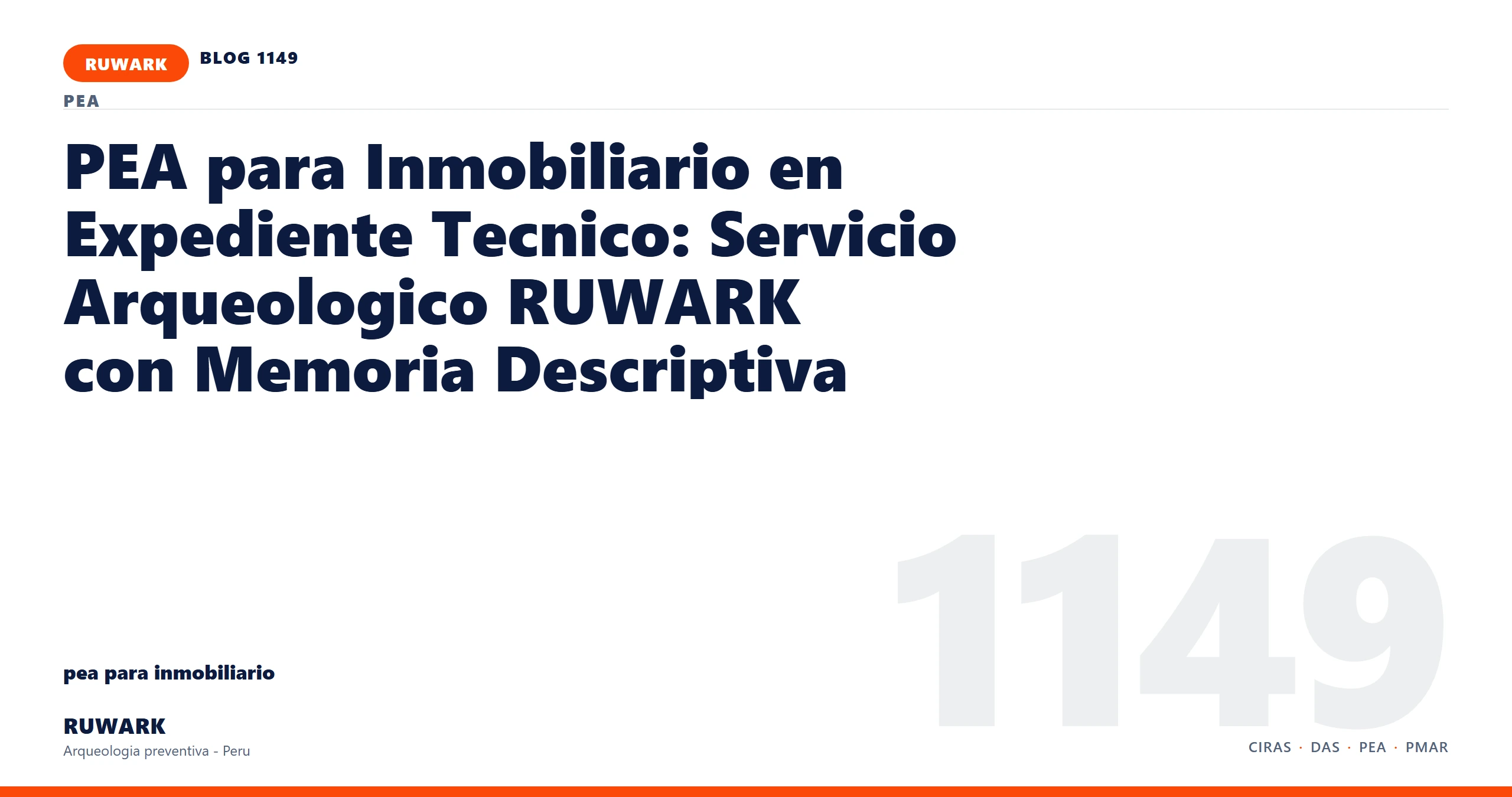 zona - RUWARK arqueologia preventiva Peru