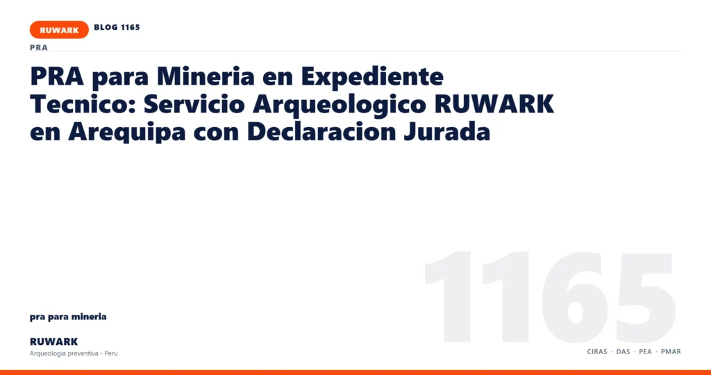frentes - RUWARK arqueologia preventiva Peru