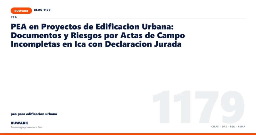 actas - RUWARK arqueologia preventiva Peru