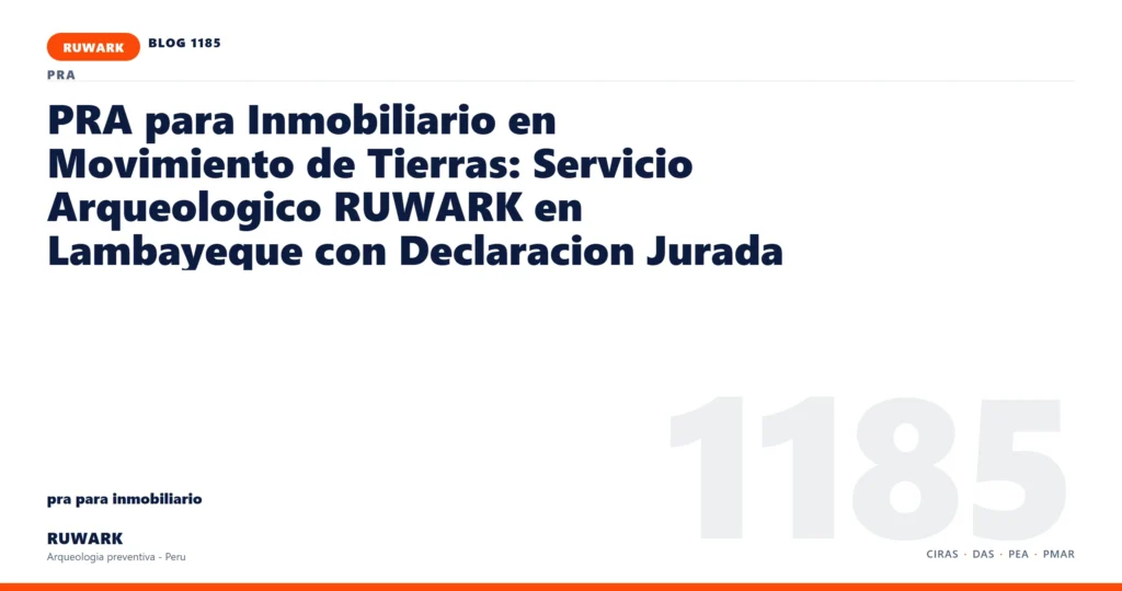 frentes - RUWARK arqueologia preventiva Peru