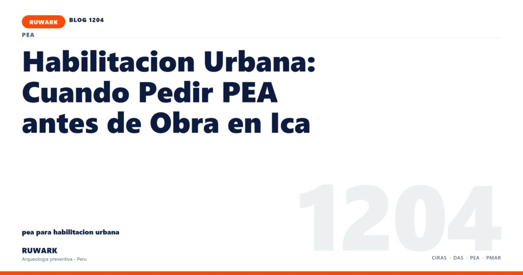 plano - RUWARK arqueologia preventiva Peru