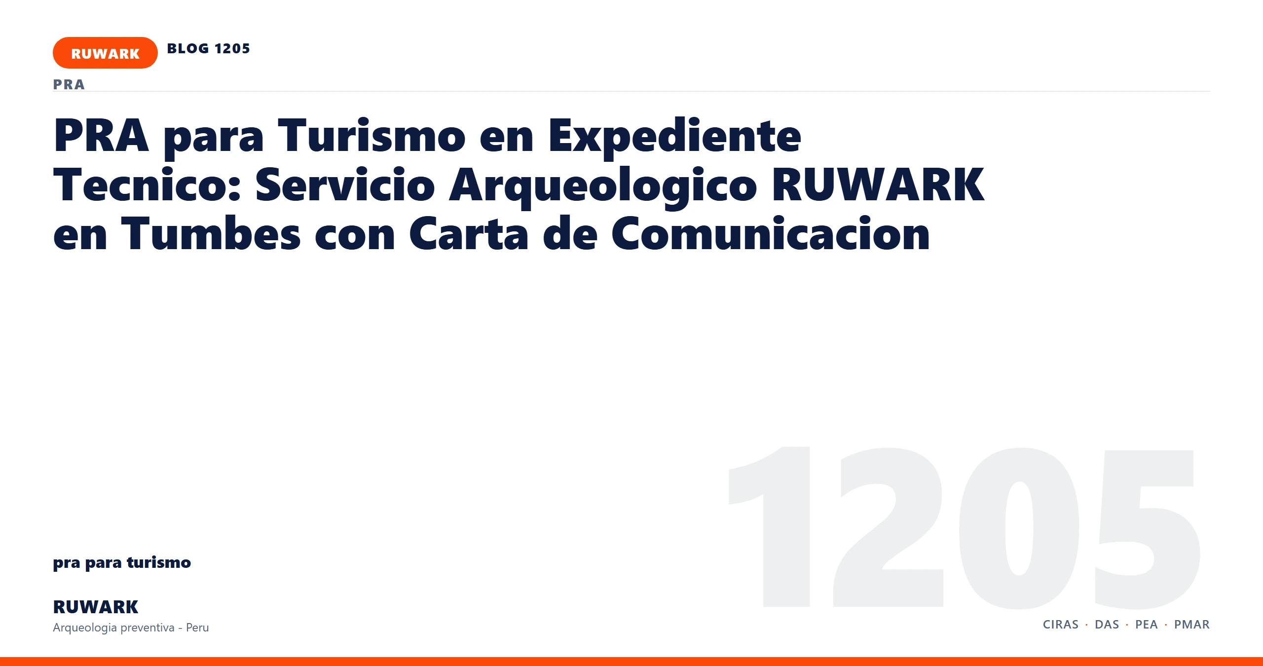 frentes - RUWARK arqueologia preventiva Peru