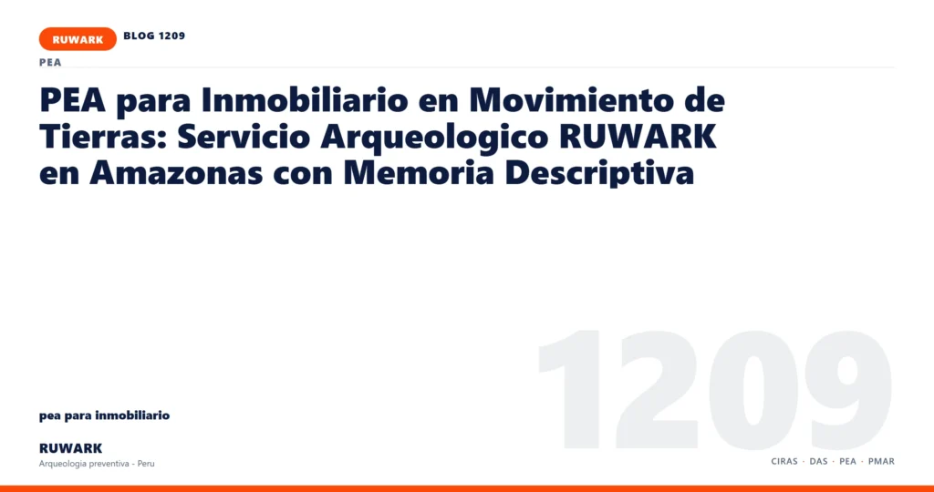 zona - RUWARK arqueologia preventiva Peru