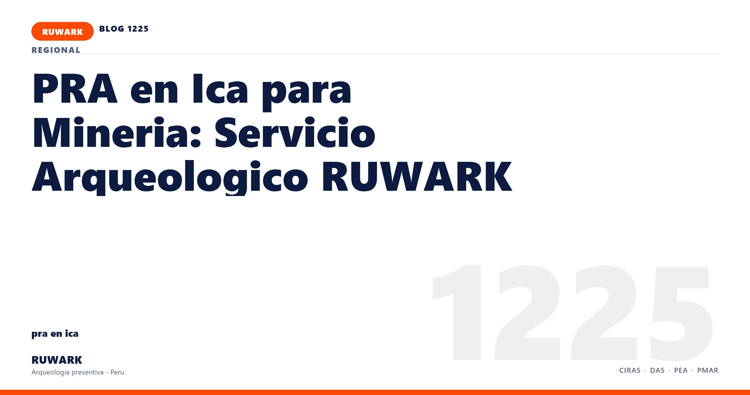 observacion - RUWARK arqueologia preventiva Peru