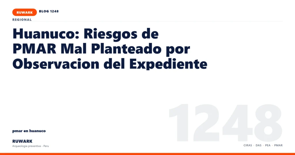 observacion - RUWARK arqueologia preventiva Peru