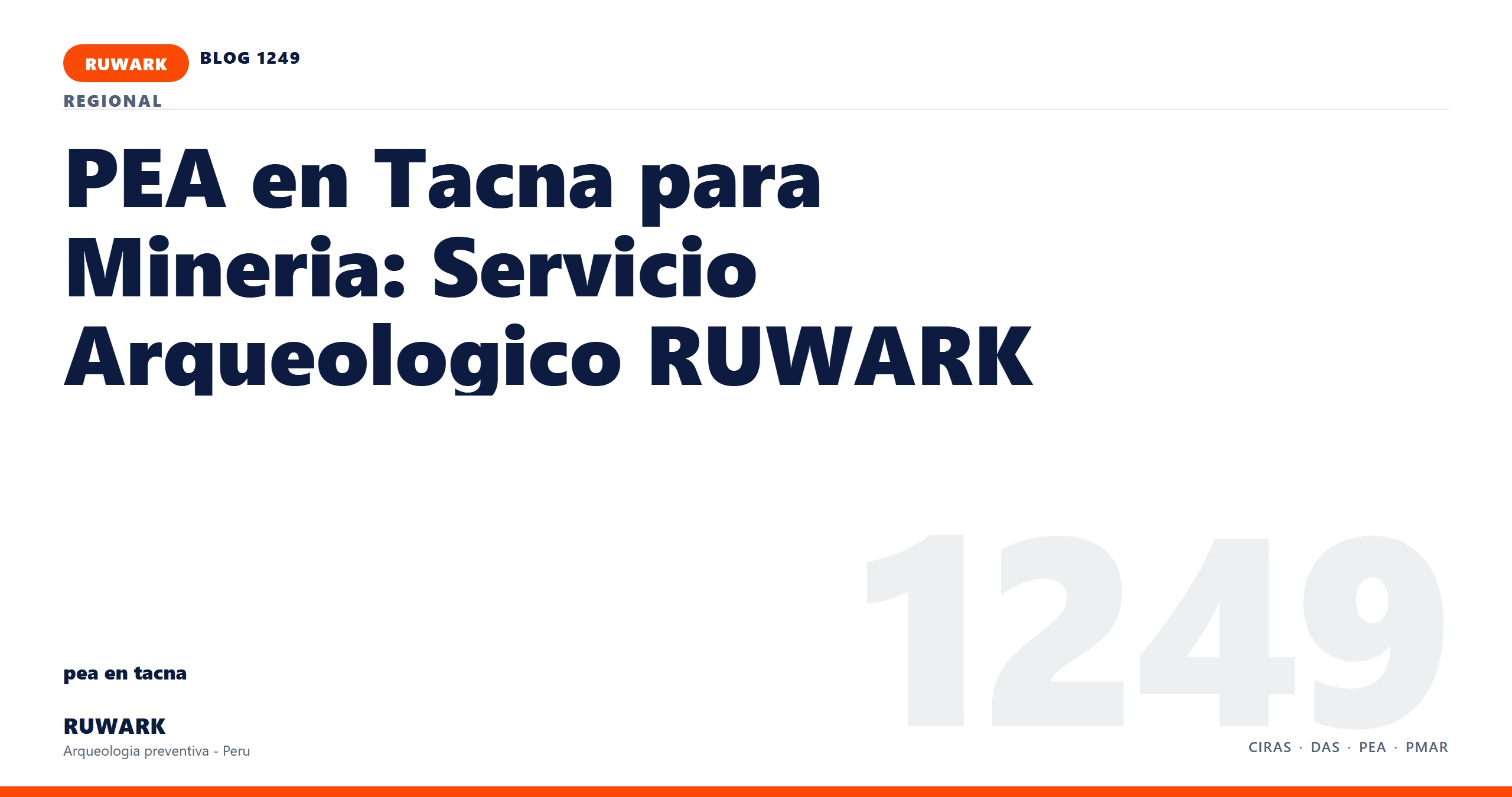 observacion - RUWARK arqueologia preventiva Peru